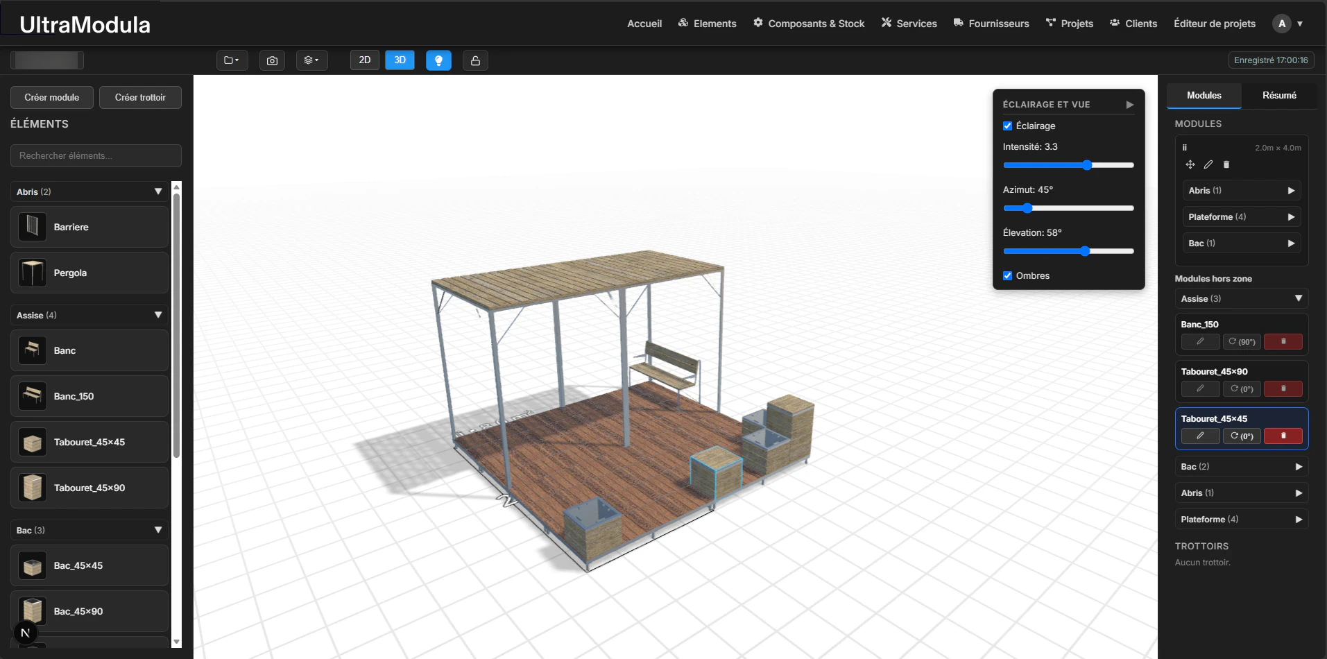 Éditeur de structures 3D Ultra Modula